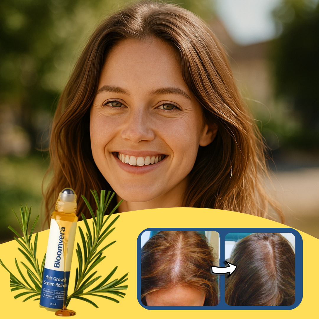 Stop haaruitval in 14 dagen| Met Bloomvera 🌿 Natuurlijk haarserum